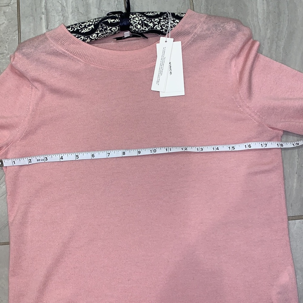 NWT Vince Pink crew neck sweater Medium - Picture 8 of 9